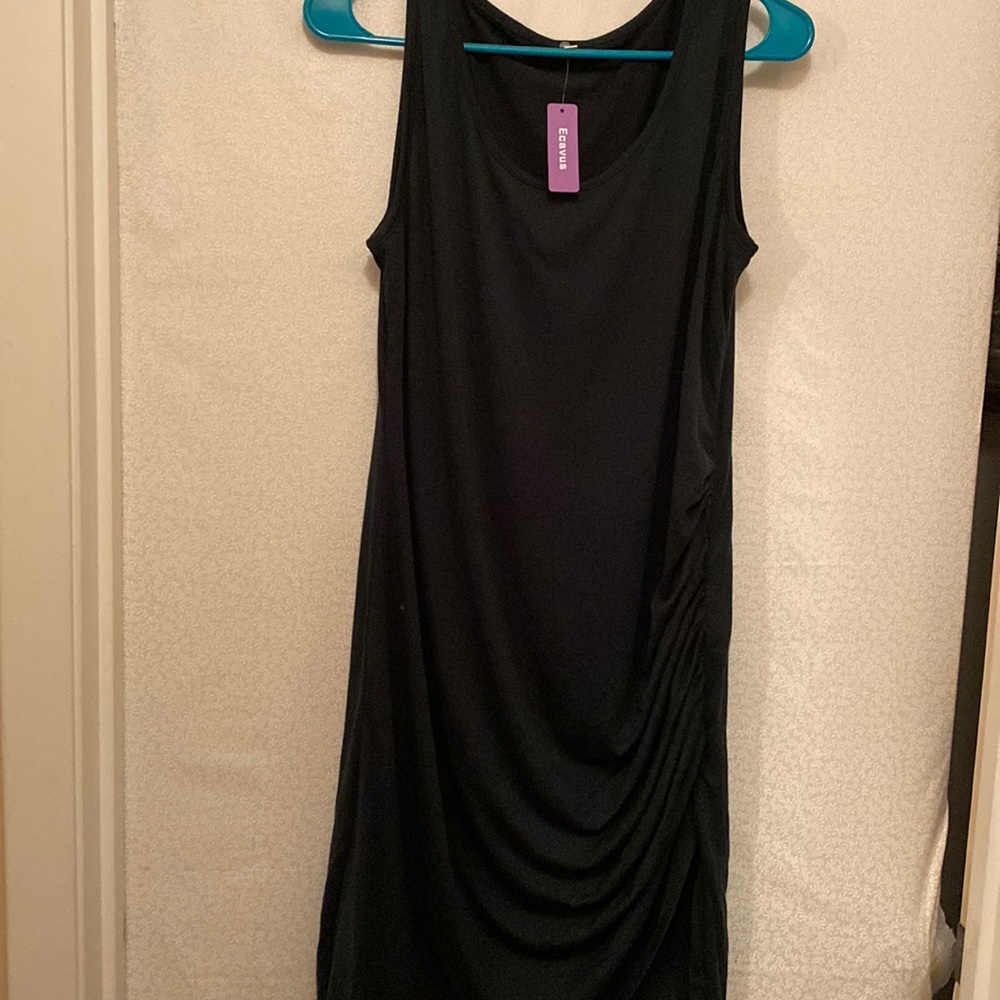 Ecavus Maternity Dress dark navy blue. NWT.